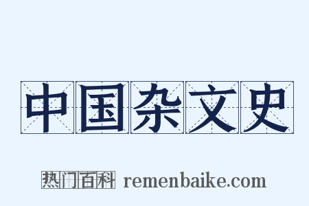 中国杂文史是什么意思的图片